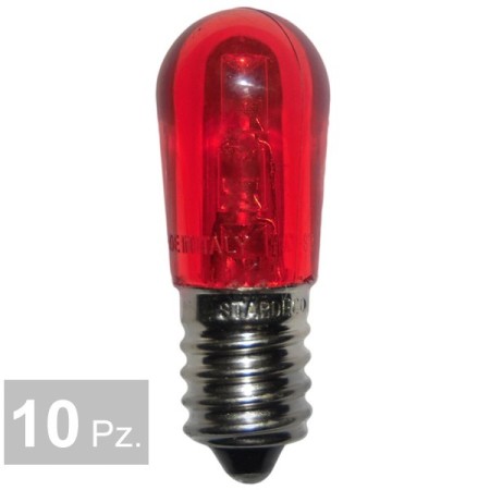 Lampada 14 v 3 led rosso