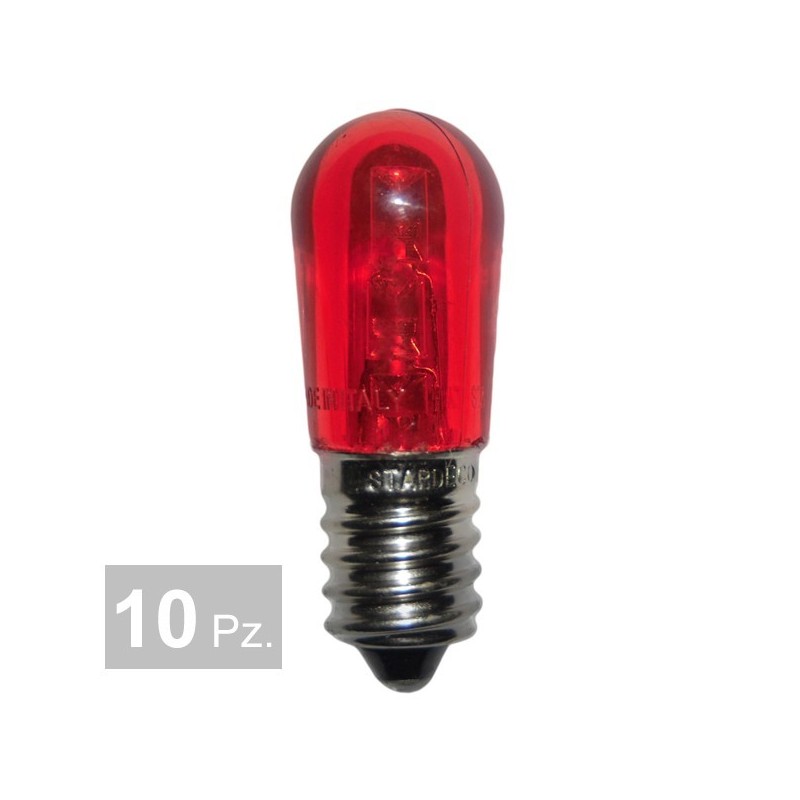 Lampada 14 v 3 led rosso