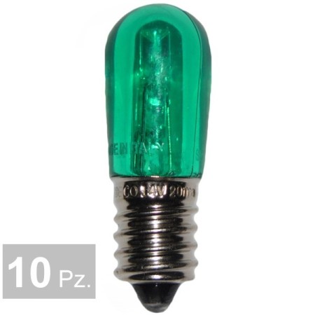 Lampada 14V 3 led verde
