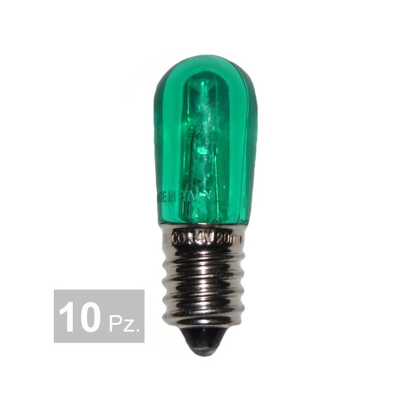Lampada 14V 3 led verde