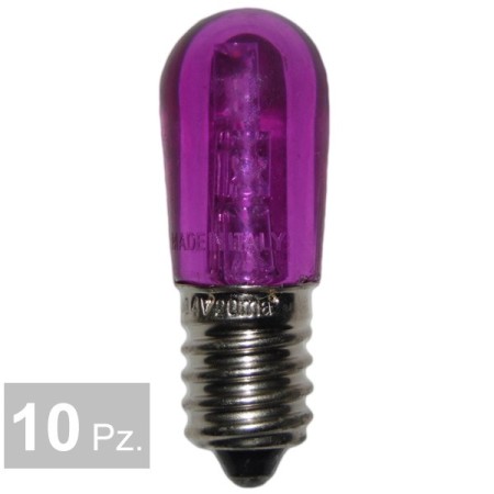 Lampada 14V 3 led viola