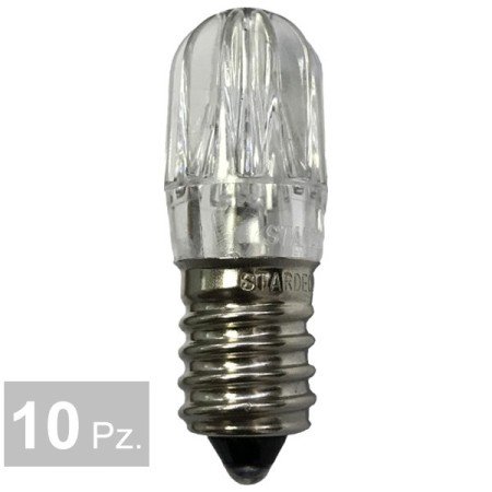 Set lampadine LED E14 a candela bianco caldo - D'Alessandris