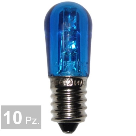 Lampada 14 v 3 led blu